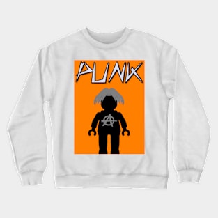 Punk Guitarist Minifig, Customize My Minifig Crewneck Sweatshirt